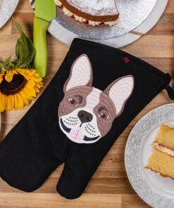 French bulldog oven gloves product for sale UK