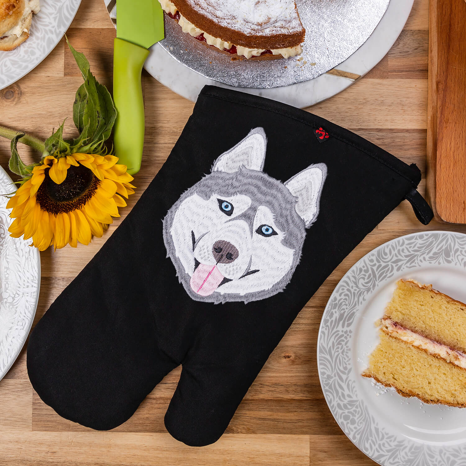 Husky dog oven gloves product for sale UK