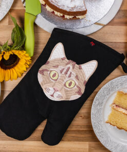 Tabby Cat oven glove gift for sale UK