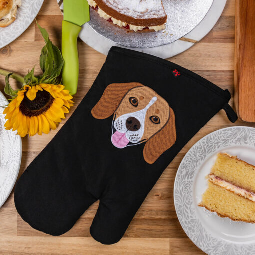 Beagle dog oven gloves gift for sale UK