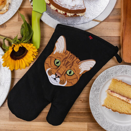 Bengal cat oven gloves gift for sale UK