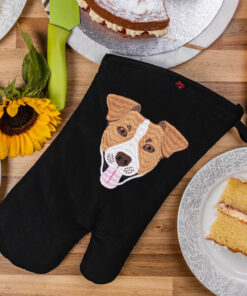 Jack Russell dog oven gloves product for sale UK