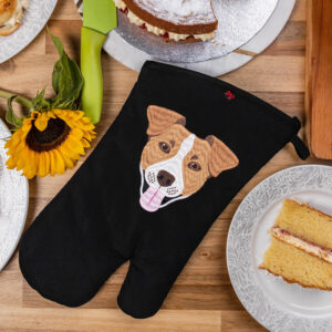 Jack Russell dog oven gloves product for sale UK