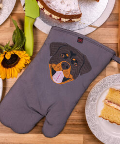 Rottweiler dog oven gloves product for sale UK